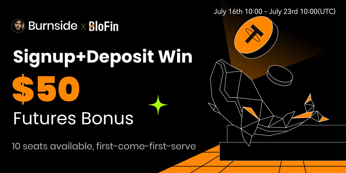 Hey folks,
I've recently partnered with <a href="/BloFin_Official/">BloFin Exchange</a> as an affiliate 
We're offering a one time promotion for new users with my referral.
Jump on. 
It's a very good, non-KYC exchange with increasing liquidity, most every perp and spot pair you would want, and has great