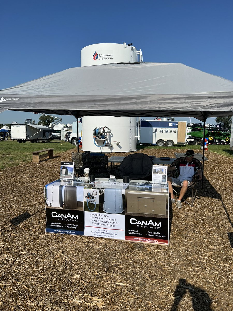CanamSurplus's tweet photo. Come and see us at #AginMotion #aginmotion2024. Booth number 669! It’s gonna be a busy day. #fuelstorage #steeltanks #fiberglass https://t.co/PZasHIhKEb
