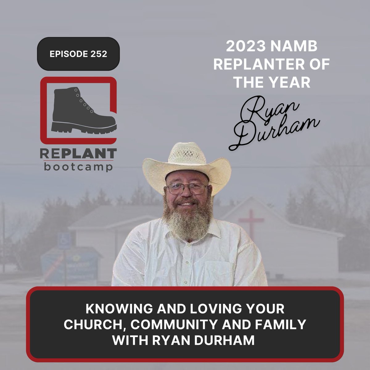 Our 2023 Replanter of the Year, Ryan Durham, stopped by the bootcamp to talk about knowing and loving your church, community, and family as a replant pastor. Listen in on your favorite podcast platform or on our website: replantbootcamp.com/podcast/ep252/