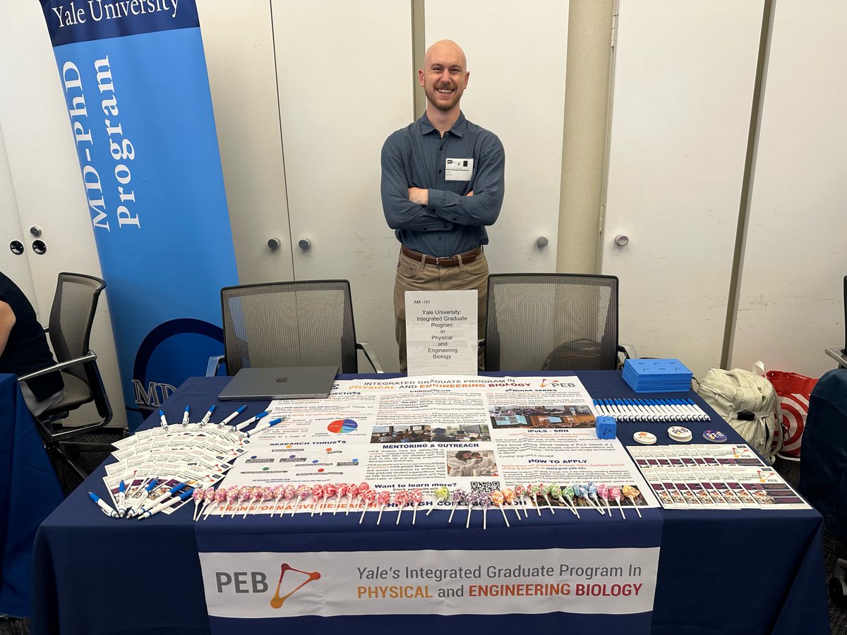 If you're at the NIH Graduate and Professional School fair today, be sure to check out our booth and chat with PEB PhD student Jake to learn more about the program!