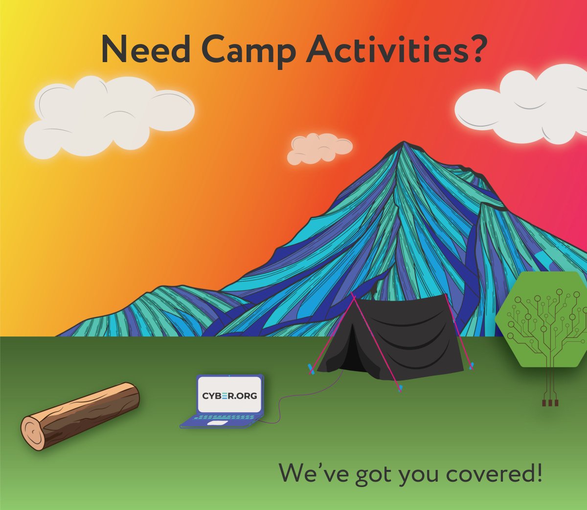 cyber_dot_org's tweet photo. Need engaging activities for summer camp? We’ve got you covered. Check out these lessons to get started! https://t.co/TqoBC8zgFC #iamcyber #campactivities #CyberEd #cybersafety https://t.co/1Gq5H8Qmof