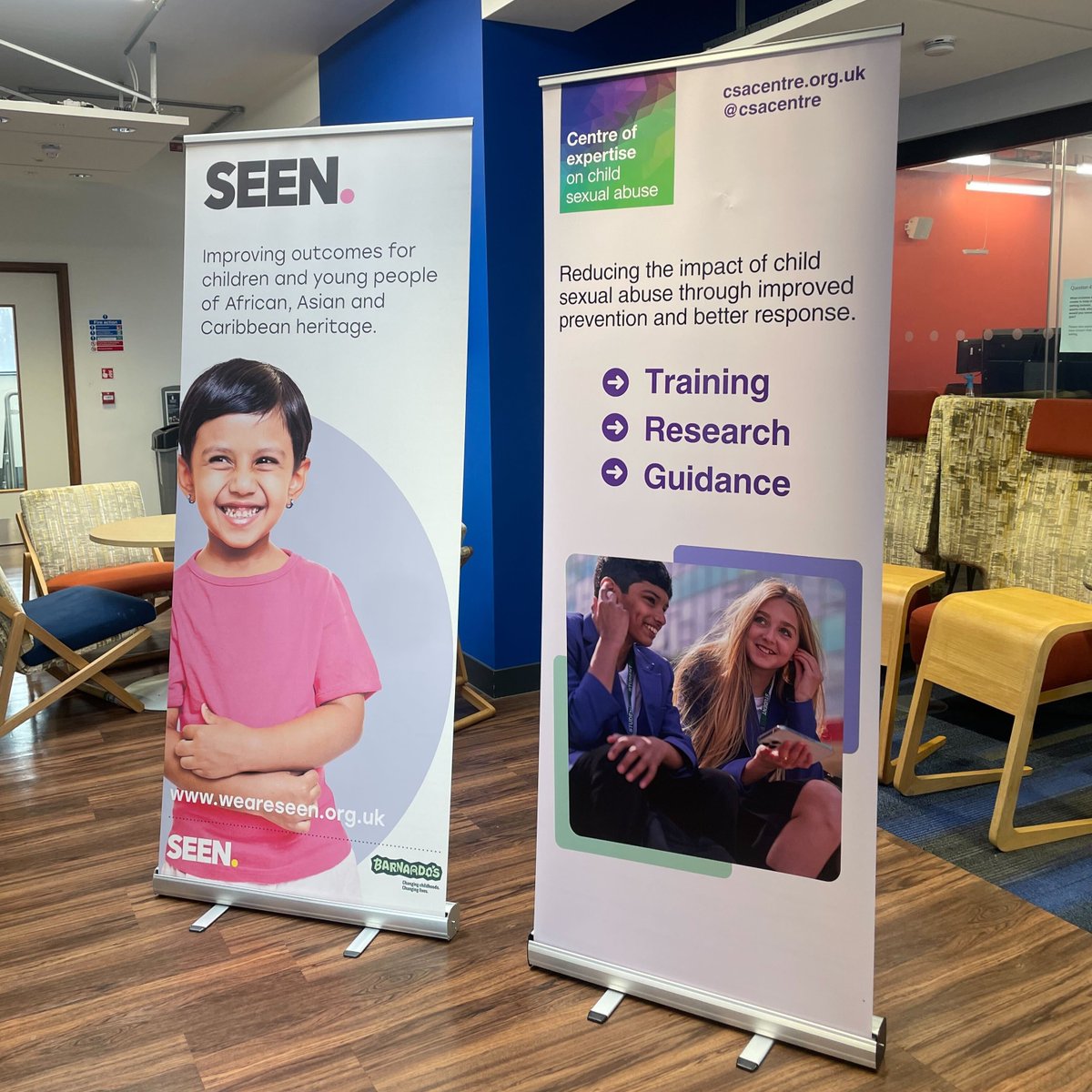 Together with <a href="/we_are_seen_/">SEEN</a> and <a href="/CWASULonMet/">CWASU</a> last night we celebrated our new knowledge review on the sexual abuse of African, Asian &amp; Caribbean heritage children.

Ghino Parker, @SukwantDhaliwal &amp; <a href="/DrCBernard/">Professor Claudia Bernard</a> joined us to discuss the learnings &amp; discuss what must come next 1/2