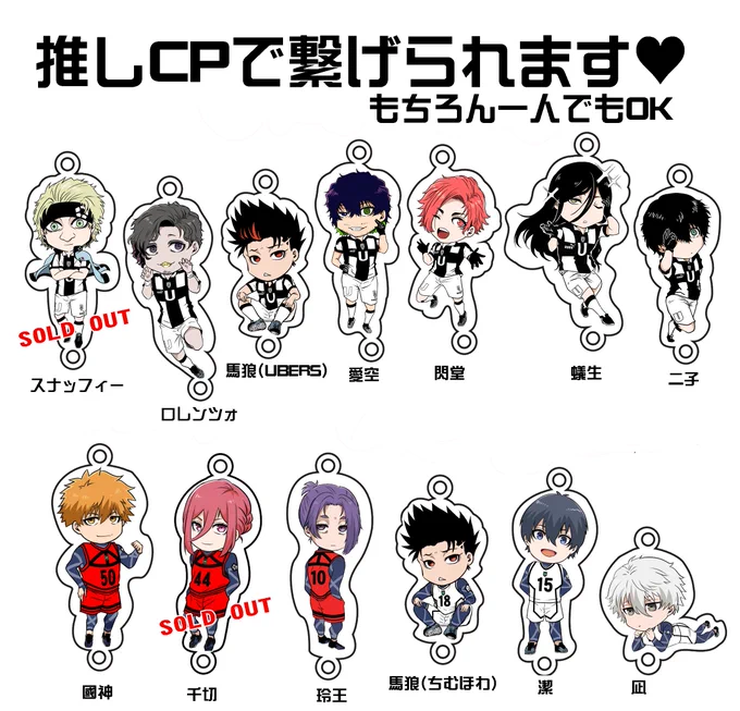 ジュンブラで頒布していた繋がる推しアクキーの通販ページを作りました!
単体のお迎えももちろん大歓迎です♪
新刊共々よろしくおねがいしまーーーーす!!!!
https://t.co/4OuatJFlGI 