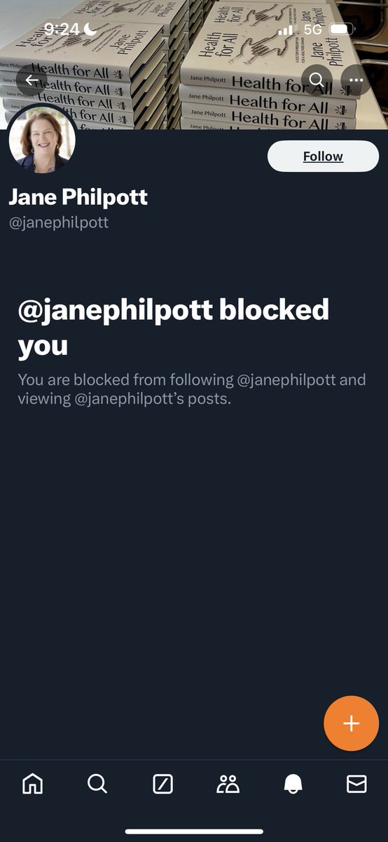 After I shared how <a href="/janephilpott/">Jane Philpott</a> perpetuated anti-Palestinian racism by removing six physicians from their roles in the residency application review process, she blocked me. I guess she’d rather look away from her acts of racism and discrimination than choose restorative justice.