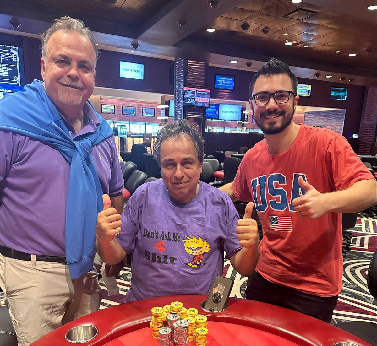 Harrah's Pompano Poker Tuesday's $80 Buy-in, $2,000 GTD No-Limit Hold'em Tournament had 31 players. Salvatore Accardi took first prize of $617.

Get the details: harrahspompanopoker.com/post/wednesday…