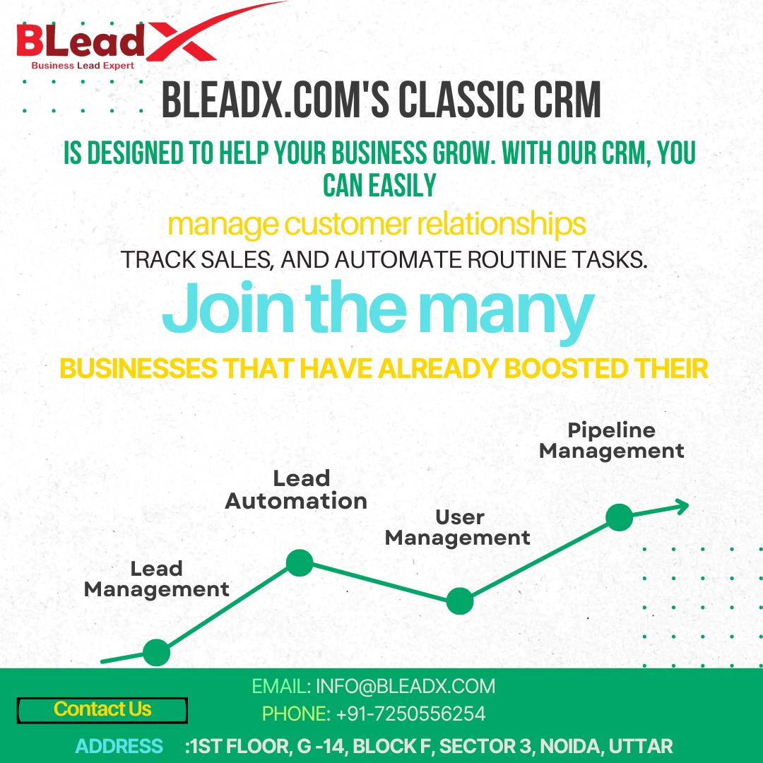 bleadx's tweet photo. Contact Us
Email: info@bleadx.com
Phone: +91-7250556254
Website: https://t.co/jvOAD6SDtT
Facebook:https://t.co/koj4kKaI4Q

#crm #best #business #customer #growth #sales #india #trans #trading https://t.co/Bp1CzDdRgA