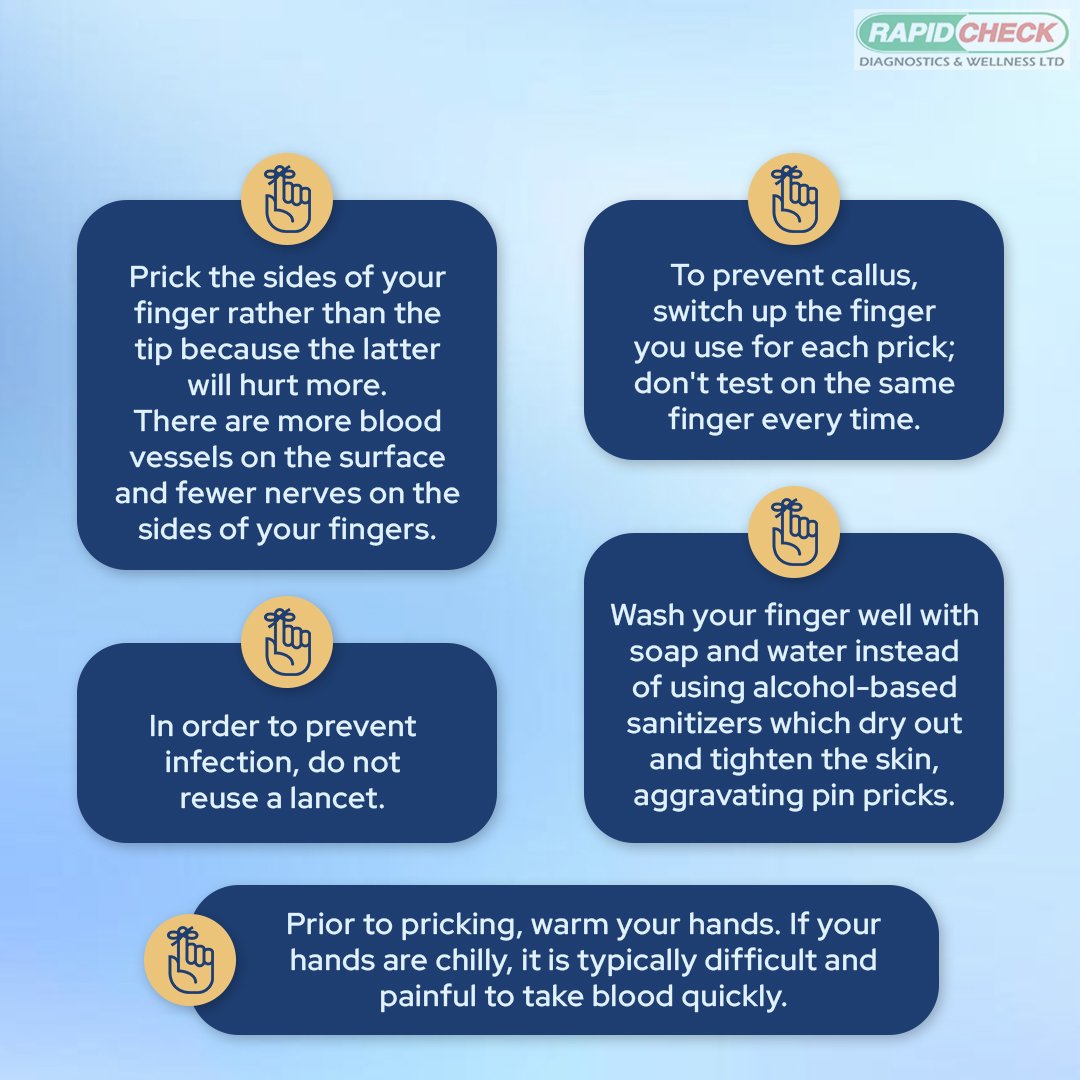 rapidcheckng1's tweet photo. Regular blood sugar testing can wear out your fingers, making them painful and prone to calluses. Here are some tips that might help you test more comfortably without getting sore fingertips!

#fingertip #diabetes #diabetesawareness #rapidcheckng #bloodsugar #bloodsugarmonitor https://t.co/sFy6oTdRRK