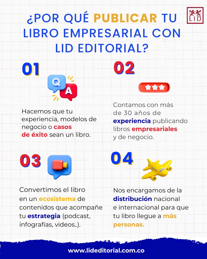 LideditorialCo's tweet photo. ¿Estás listo para llevar tu conocimiento al siguiente nivel y compartirlo con el mundo? 🌍📖 

Si eres un experto en temáticas empresariales o una empresa, publica tu libro con nosotros y conviértete en un autor especializados LID. Descubre más aquí: https://t.co/e9kSTwTX6j https://t.co/KmEXUElCyC