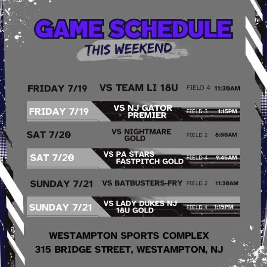 Back to the Garden State this weekend!