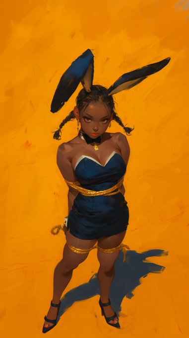 &ldquo;Waiting&rdquo; 🪢🐰🙋🏾&zwj;♀️🐰🪢  #nijijourneyv6 #midjourneyV6 #AIgirl https://t.co/t9rUdENzVT<a href="/tag/nijijourneyv6"class="tags">#nijijourneyv6</a><a href="/tag/midjourneyv6"class="tags">#midjourneyV6</a><a href="/tag/aigirl"class="tags"><span>#aigirl</span></a>