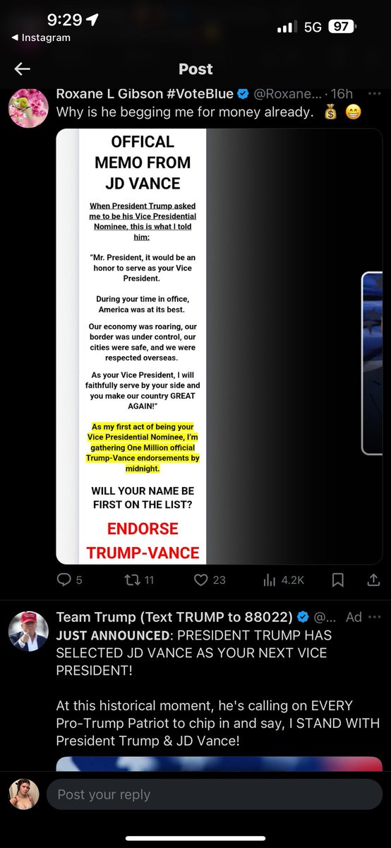 toothasinteeth's tweet photo. @RoxaneLGibson1 @BidensWins The ad right below your tweet 💀 https://t.co/mtpHWZS0tA