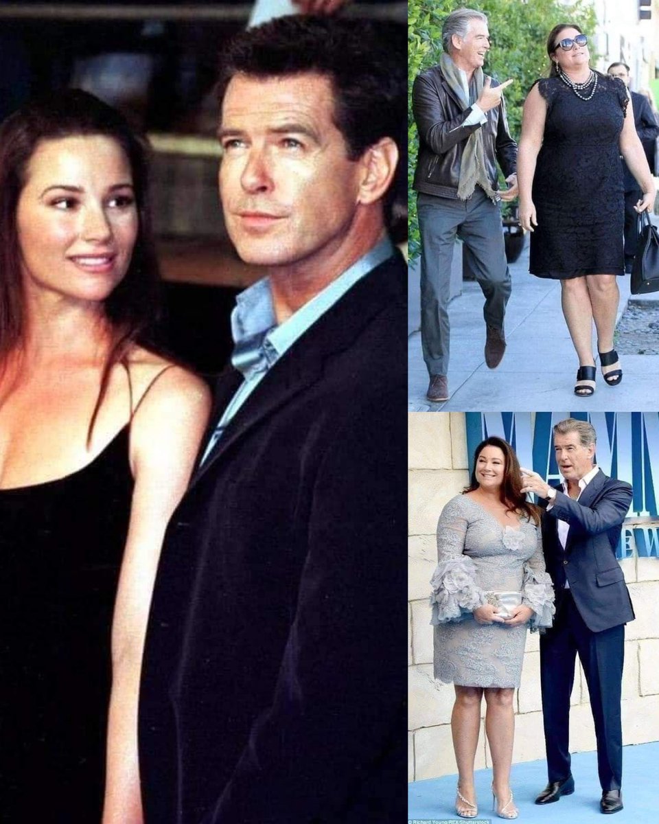 Voici une photo de l’acteur américain Pierce Brosnan et sa femme il y a vingt ans au début du mariage et deux photos à présent...

Lorsqu’on lui a demandé ce qu’il pensait d’elle après son changement pyshique, il a répondu :

« Des amis lui ont offert une intervention