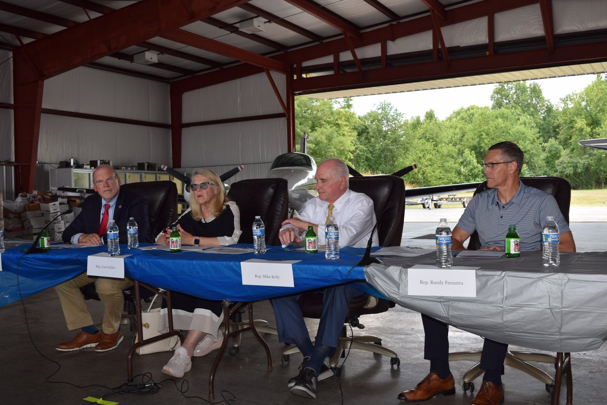 Image for the Tweet beginning: .@RepCarolMiller, @MikeKellyPA, and @RepFeenstra, who