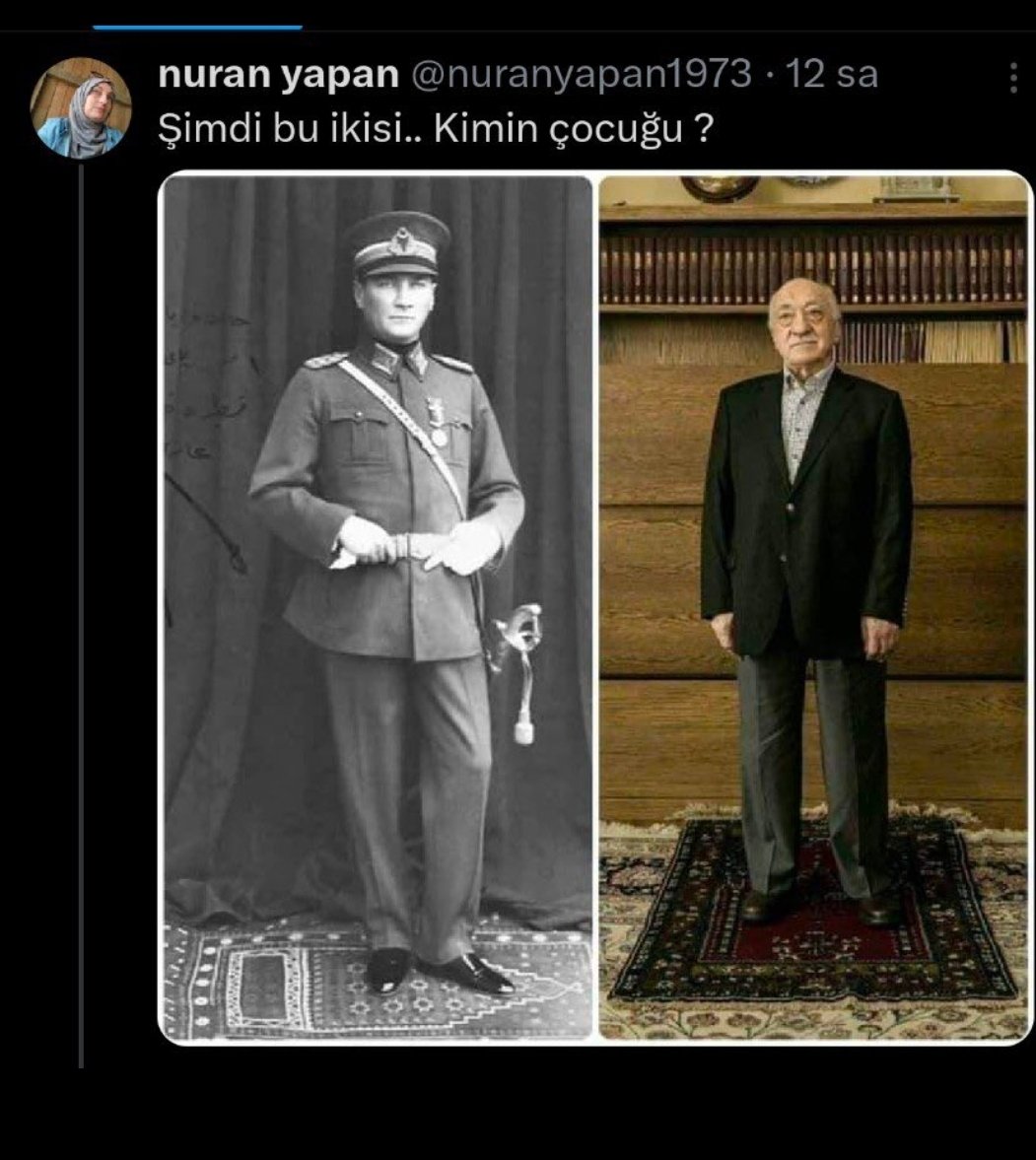Atatürk'ün hatırasına hakaret eden bu ahlâk yoksunu kadın tutuklandı mı bilgi var mı?!
Yoksa kendilerinden olduğu için mi dokunmuyor kimse?! 
Türk Milleti olarak ısrarla bu kadının tutuklanmasını cezasını çekmesini istiyoruz.
#Nuranyamantutuklansın
<a href="/AliYerlikaya/">Ali Yerlikaya</a> <a href="/RTErdogan/">Recep Tayyip Erdoğan</a>
