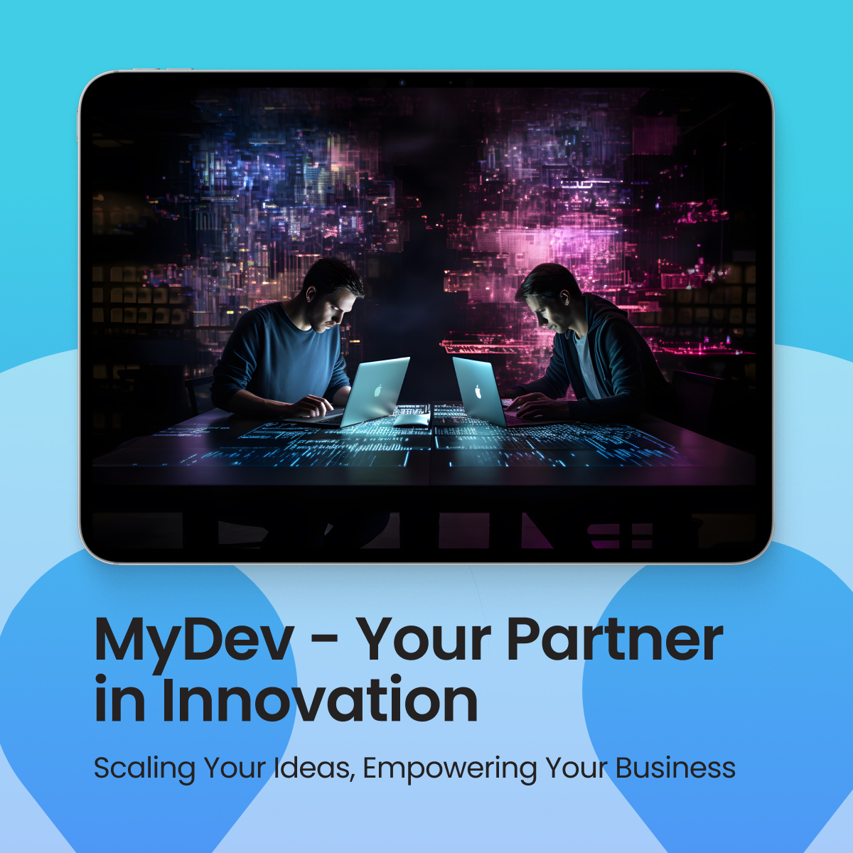 In the world of development, agility and innovation are key. At MyDev, we turn your vision into reality with our scalable and cutting-edge solutions. Transform your business with our expertise and passion for excellence.