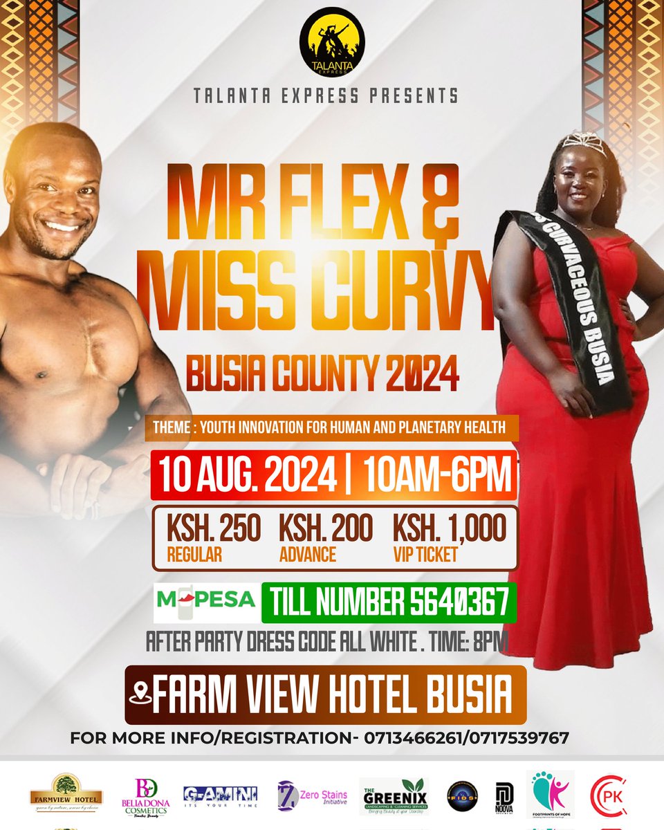 ExpressTalanta's tweet photo. Mambo vipi Wadau . 23 Days to Go.
MR. Flex &amp; Ms.Curvy Busia .
#talantaexpress  #form40  #MrFlex #mscurvy  #youthday2024  #BusiaCounty  #talents #Busiaevent https://t.co/KPytnn1sOq