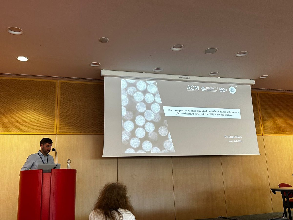ACM (@adv_cat_mat) on Twitter photo Congratulations <a href="/Diego_Mateo86/">Diego Matthäus</a> on your inspiring talk on Ru nanoparticles encapsulated in carbon microspheres as photothermal catalyst for NH3 decomposition during <a href="/ICCLyon2024/">ICCLyon2024</a> conference! Congratulations <a href="/Diego_Mateo86/">Diego Matthäus</a> on your inspiring talk on Ru nanoparticles encapsulated in carbon microspheres as photothermal catalyst for NH3 decomposition during <a href="/ICCLyon2024/">ICCLyon2024</a> conference!