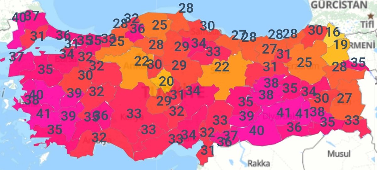 Türkiye yanıyor...😧🌡🔥

Fakat o esnada bazı şehirler çok farklı bir modda takılıyor... 👇🏻😎

Ankara: 22°
Ardahan: 16°
Kars: 19°
Kırşehir: 20°
Erzurum: 25°
Kastamonu: 25°