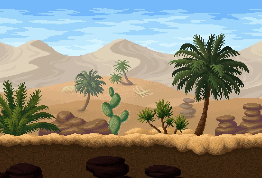 Desert environment 🌵

#pixelartist #indiedev #indiegame
