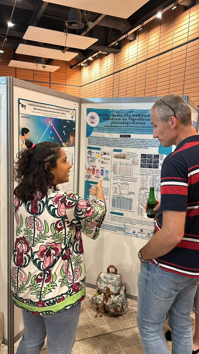 ACM (@adv_cat_mat) on Twitter photo Angel <a href="/angsous/">Angel Sousa</a> was happy to present a poster with her work on Unlocking low-temperature ammonia decomposition via Fe-based MOF-derived catalyst under photo-thermal conditions at <a href="/ICCLyon2024/">ICCLyon2024</a> Angel <a href="/angsous/">Angel Sousa</a> was happy to present a poster with her work on Unlocking low-temperature ammonia decomposition via Fe-based MOF-derived catalyst under photo-thermal conditions at <a href="/ICCLyon2024/">ICCLyon2024</a>