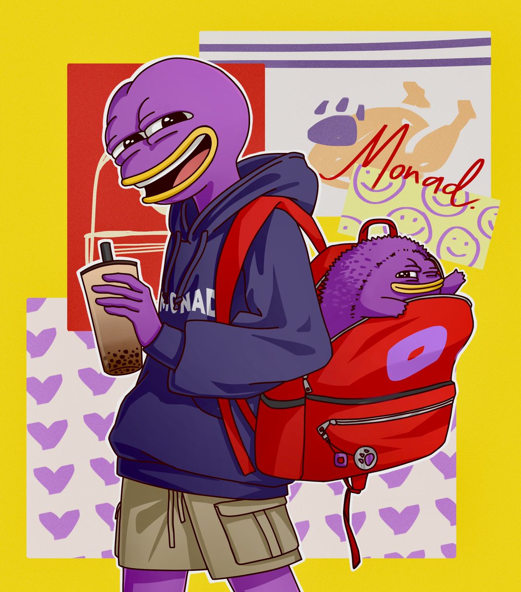 GummyyNFT's tweet photo. Monad 💜 x Backpack 🎒

@monad_xyz @Backpack https://t.co/wDn9raDguE