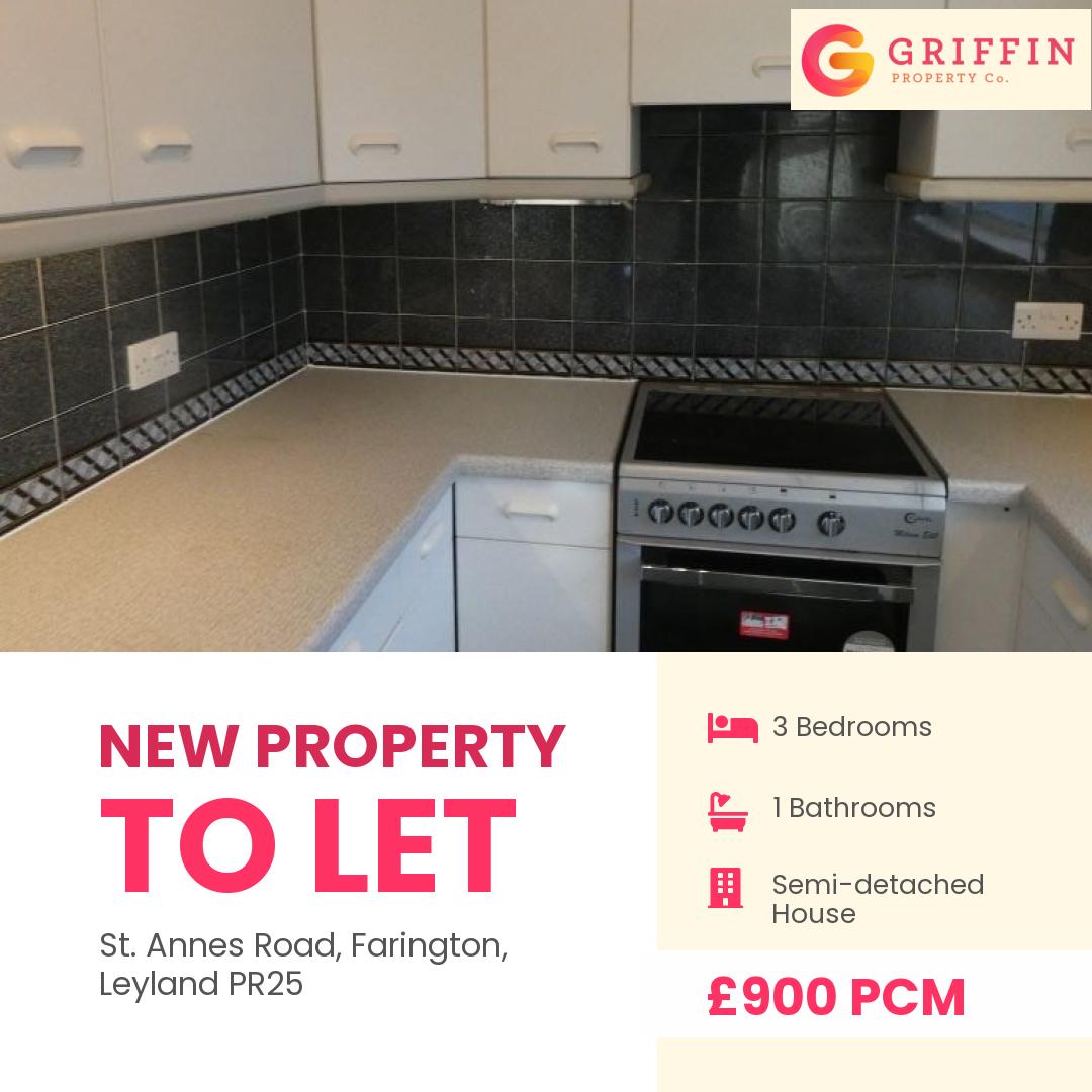 TO LET - St. Annes Road, Farington, Leyland PR25

For just £900 pcm

Arrange your viewing today! 
griffinproperty.co/find-a-letting

#lettings #lettingsuk #new #let #newhome #renting #rentinghomes #property #propertyuk #lettingagentsuk...