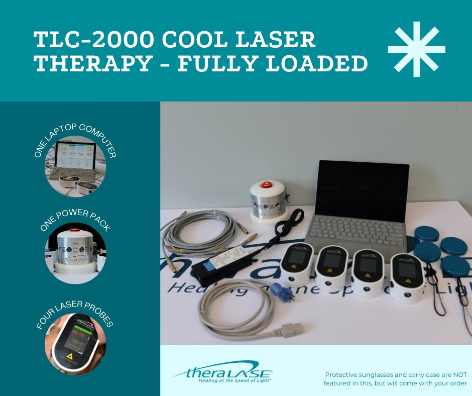 theralase's tweet photo. Introducing TLC-2000 Cool Laser Therapy - Fully Loaded!

Contact 1-866-843-5273 for any inquires and visit https://t.co/qqDNtWjZT8 for more information. https://t.co/Zwhy7sPM5B
