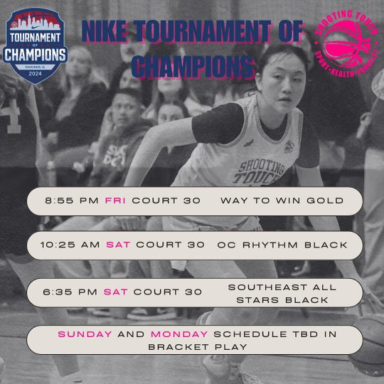 Last one with this team here’s my schedule for Chicago!!
<a href="/HardwoodJungle/">Hardwood Jungle</a> 
<a href="/ShootingTouchMA/">Shooting Touch Boston</a>