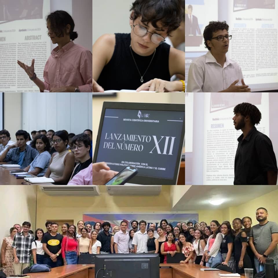 Felicito a los estudiantes de <a href="/ISRICuba/">ISRI Cuba</a>, quienes con conocimientos y dedicación han logrado que su Revista Ad Hoc, especializada en Relaciones Internacionales, llegue a su número 12 y haya obtenido registro ISSN.

Ciencia al servicio de nuestra política exterior.
