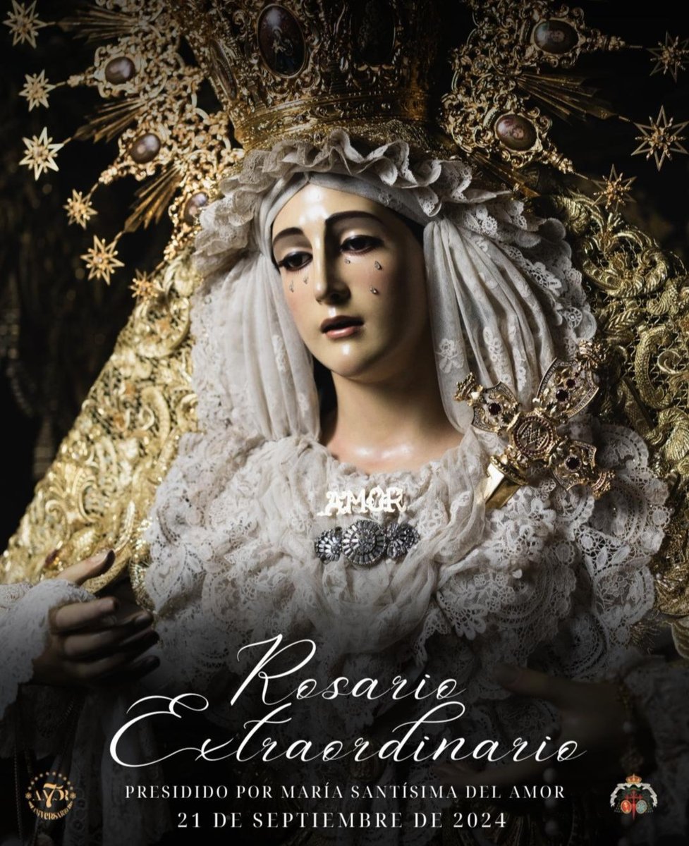 ROSARIO EXTRAORDINARIO DE LA VIRGEN DEL AMOR

Por el LXXV aniversario de la bendición de la Virgen del Amor, el 21 de septiembre, se celebrará el rezo vespertino del Santo Rosario presidido por nuestra Titular por las calles de nuestra feligresía.

¡Viva la Virgen del Amor!