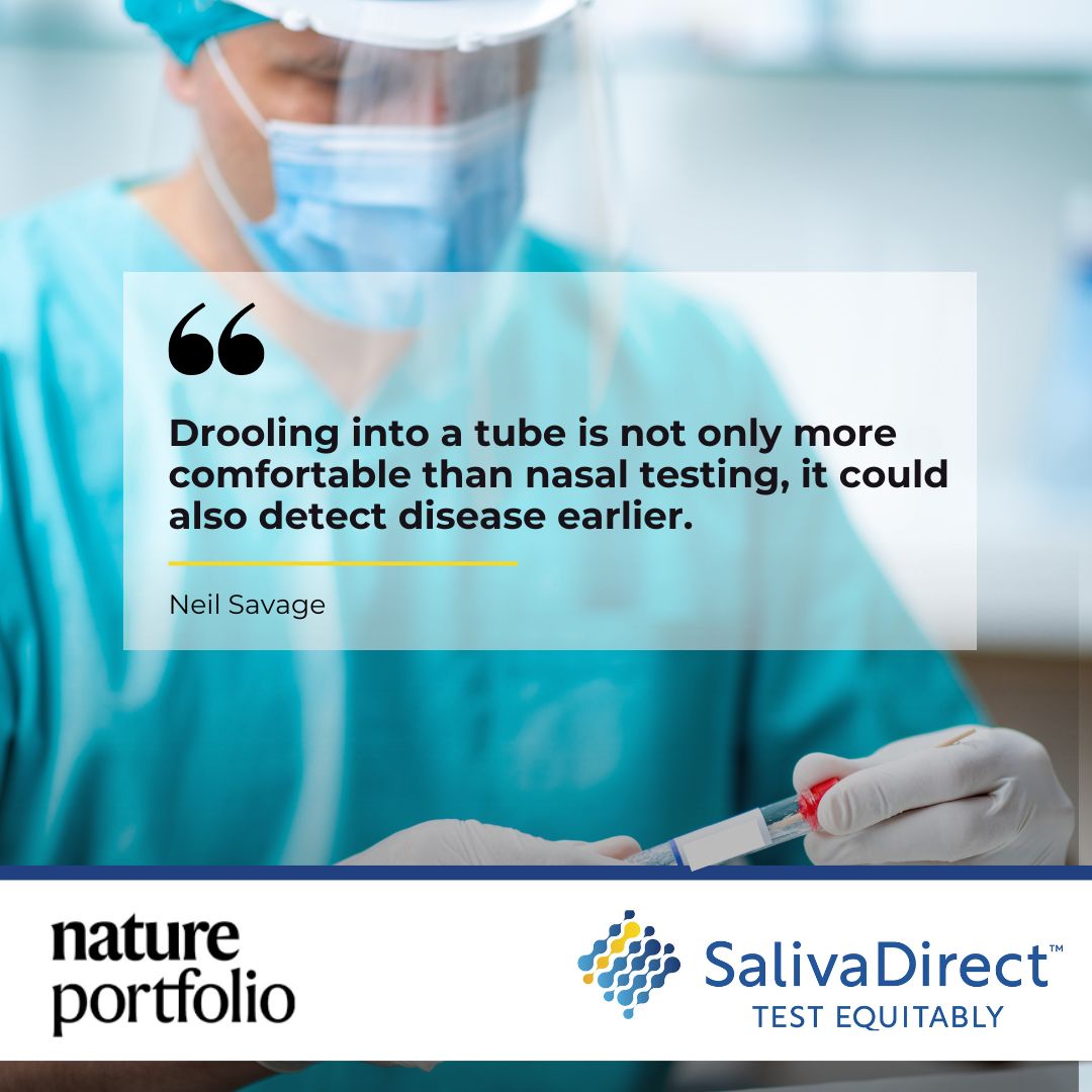 saliva_direct's tweet image. Check out this great article from @NaturePortfolio on how Saliva-based tests offer an alternative to nasal swabbing!

nature.com/articles/d4158…?

@yalesph #Saliva #SalivaDirect #SpitRules #publichealth @awyllie13