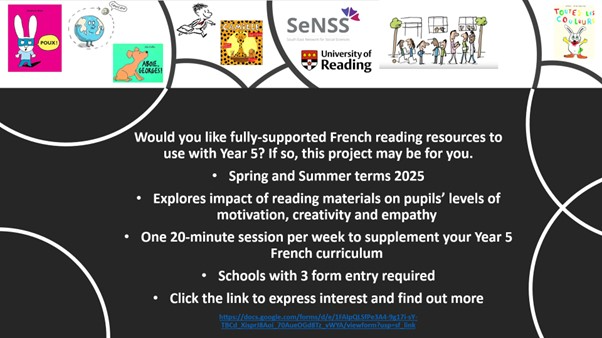 Suzanne Graham (@suzannejanegrah) on Twitter photo Calling all those who teach primary French/Spanish ! Gain free access to some fab teaching resources with a strong cultural and creative element. See below and express your interest here:
shorturl.at/7iXk3
<a href="/ALL4language/">ALL Languages</a>; <a href="/riplnetwork/">RiPL</a>; <a href="/MflTransform/">Let's Transform MFL</a>; <a href="/DebButtery/">DButtersby</a> Calling all those who teach primary French/Spanish ! Gain free access to some fab teaching resources with a strong cultural and creative element. See below and express your interest here:
shorturl.at/7iXk3
<a href="/ALL4language/">ALL Languages</a>; <a href="/riplnetwork/">RiPL</a>; <a href="/MflTransform/">Let's Transform MFL</a>; <a href="/DebButtery/">DButtersby</a>