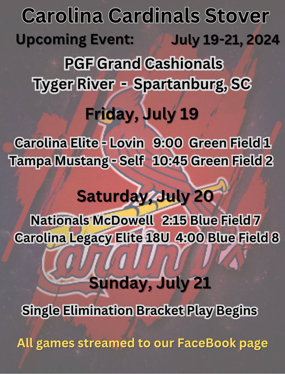 Carolina Cardinals - Stover tweet media