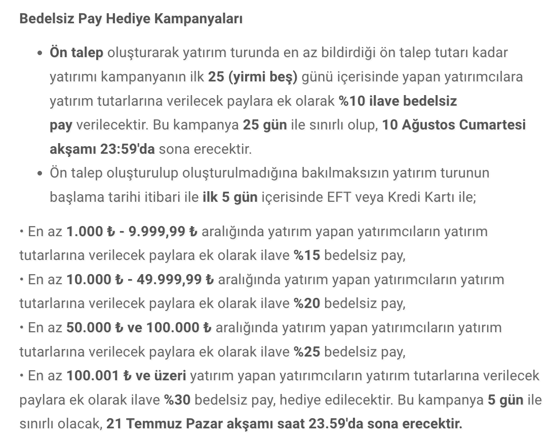 Bugün <a href="/fonbulucu/">fonbulucu</a> üzerinde, bir enerji ve teknoloji girişimiz olan "MİONTİ ENERJİ VE TEKNOLOJİ A.Ş. - <a href="/togerco/">Toger</a> " şirketinin fonlaması başladı ve kısa sürede %12 oranına ulaşmayı başardı.

-Mionti Enerji, 5 yıl içerisinde Borsa İstanbul'a kote olmayı hedeflemektedir.
-Mionti