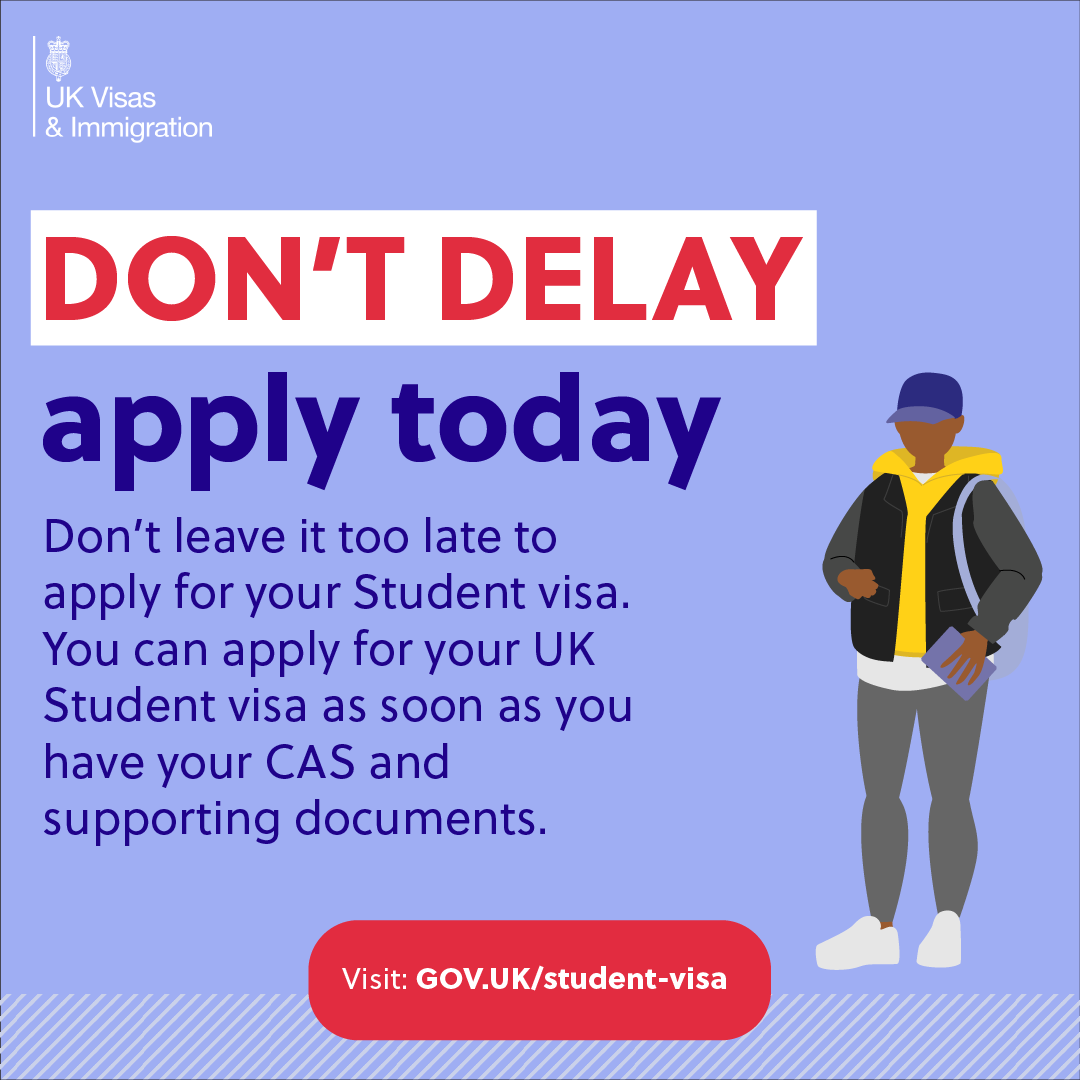 Receive an unconditional offer to study <a href="/QMUL/">Queen Mary University of London</a> in September and need a #UKStudentVisa? Check out   our guidance for a successful visa application - qmul.ac.uk/welfare/visas-…

To apply, go to gov.uk/student-visa