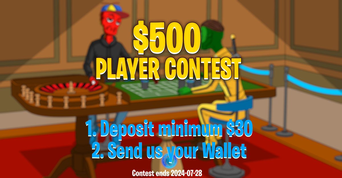 injcasino's tweet photo. Win $500 USDT

Play at https://t.co/AmTfD2RoIE with at least $30 and you will be eligible in the Contest!

Rules:
1. Deposit minimum $30 and play with at least $30
2. Send your Wallet or TX of deposit in our DM or in the comments https://t.co/g39XZS6Qfb