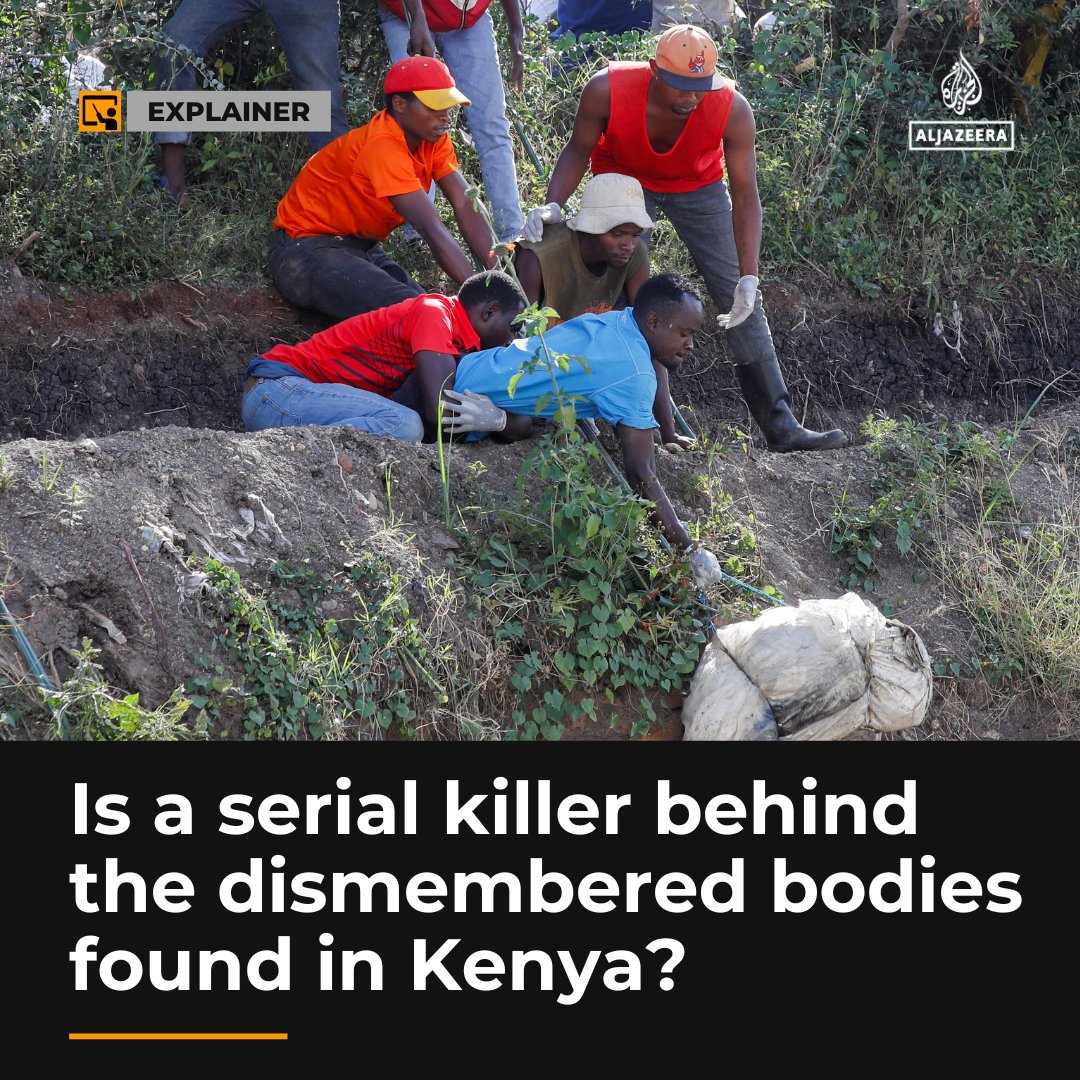 AJEnglish's tweet photo. While Kenyan police claim a suspect confessed to killing 42 women, a watchdog investigates possible police links to the bodies.

Read here: https://t.co/Vq4hN5V0gG https://t.co/Ciadk1LAcn