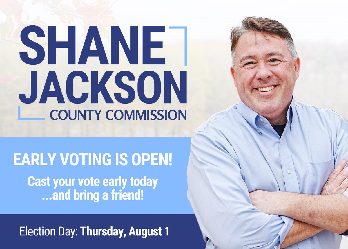 ShaneForKnox's tweet photo. Good morning, Knox County! It’s day five of early voting 🗳️

Hope you’ll join me in sending a strong message at the ballot box by voting early today. Find one near you at https://t.co/tnNE5WJ4em https://t.co/UTF3tUfudO