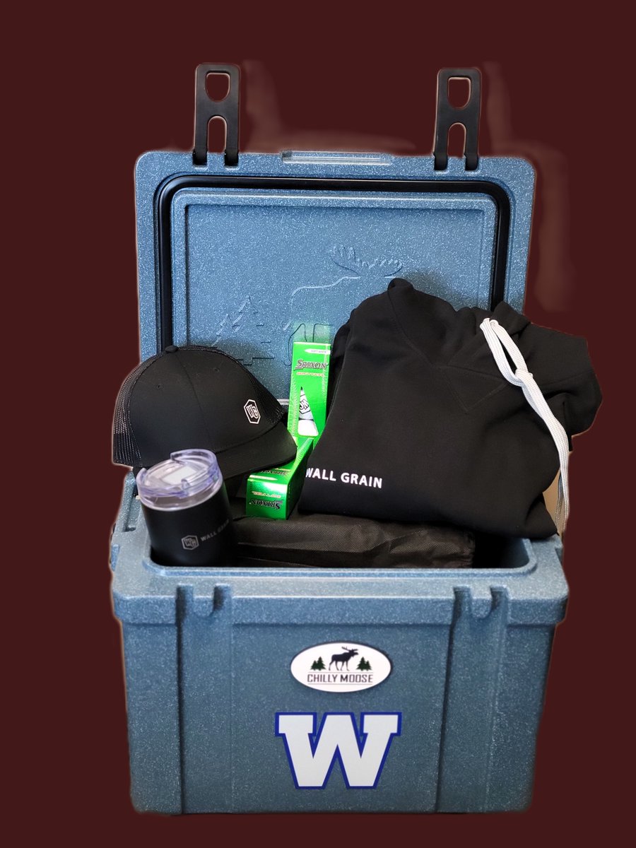 Swing by booth #379 @AgInMotion for details on how to enter to win this Winnipeg Blue Bombers cooler filled with Wall Grain swag!

#wallgrain #AIM2024 #grainstorage #grainbins #graindryer #AgTwitter