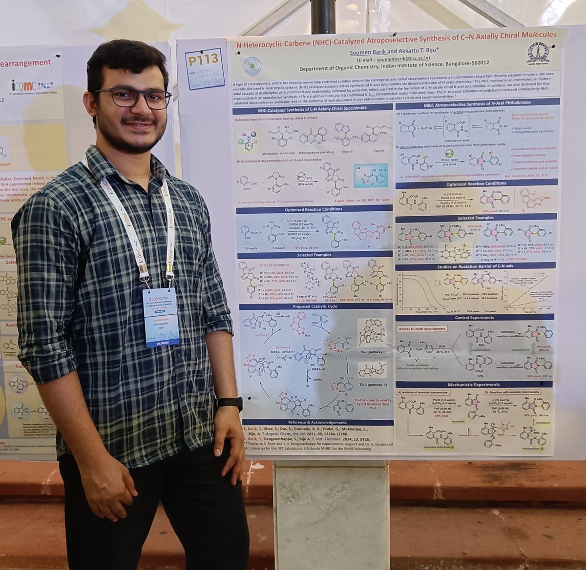 ATBijuLab's tweet image. Having wonderful time @Icomc2024 meeting at Agra. Sayan @SayanShee7 delivered a talk while Soumen @SoumenB52171327 , Shiksha @shiksha_deswal and Rohan @RCD07_IISC presented posters. Thank you organizers for giving us this fantastic opportunity! Nice talks & super cool😊place!