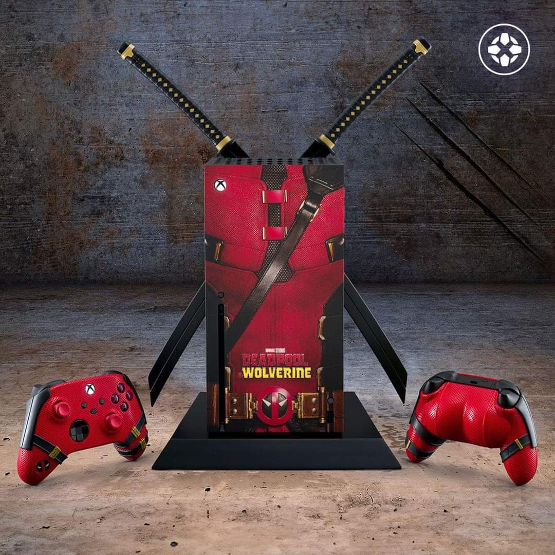 nerdmafioso's tweet photo. Microsoft em parceria com a Marvel, fez um console tematizado do Deadpool para divulgar o filme! https://t.co/rTHpSj5tQq