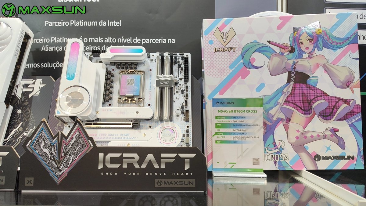 MaxsunOfficial's tweet photo. ๐ Our innovative products are shining at the Eletrolar Show 2024! Visit Maxsun at Booth 307C, Hall C to meet the iCraft B760M CROSS and more !
#Maxsun #EletrolarShow #MAXfuture https://t.co/Sy5b7aGsPy