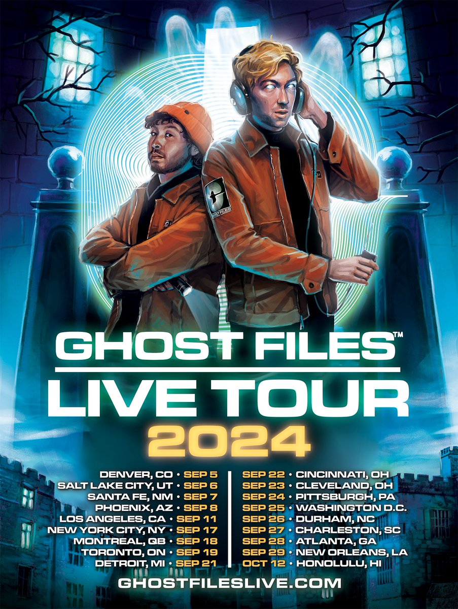 wearewatcher's tweet photo. Ghost Files Live RETURNS

WatcherTV exclusive presale starts tomorrow 7am.

Public on-sale goes up July 19, 7am at  https://t.co/kFfRlDl59T https://t.co/IujHEdAQME