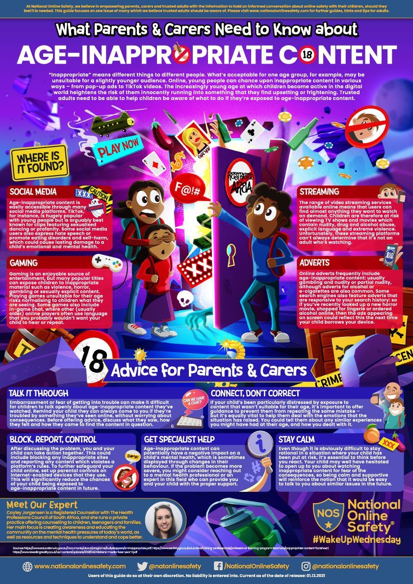 Please see this advice from the National College on what parents and carers need to know about age inappropriate content 📱 #WakeUpWednesdays #MLI