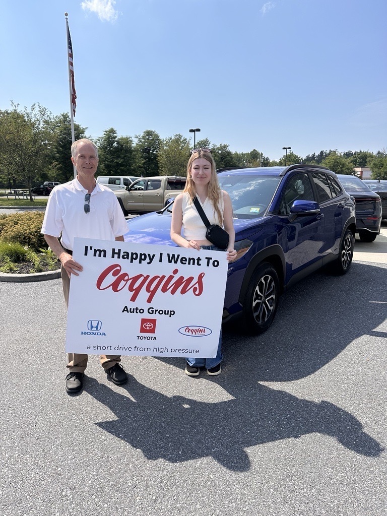 CogginsToyota's tweet image. Congratulations 🍾 to Lily on her new ride!! Thank you 🙏 for choosing Coggins!

#cogginstoyotaofbennington #southernvt #berkshirecounty #cogginsautogroup #toyota #toyotafamily