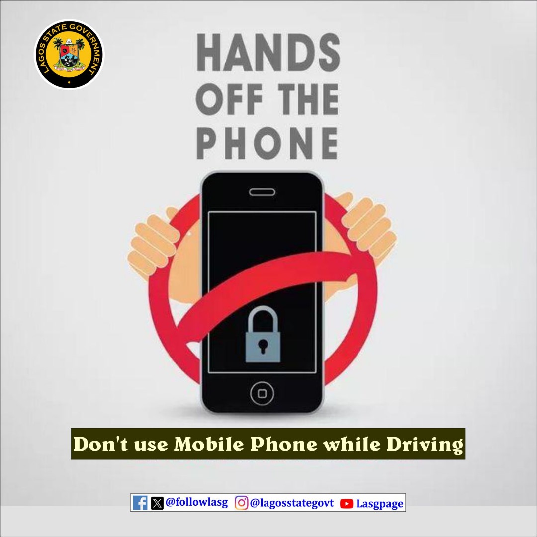 followlasg's tweet photo. Traffic and Transportation
@jidesanwoolu @drobafemihamzat @gboyegaakosile @gbenga_omo @gboyegaakosile @Mr_JAGs @BSaluHundeyin @lagosMOT1 @seunosiyemi_ @Sola_Giwa
#SafetyTips #HandsOffThePhone
#TrafficAndTransportatiom
#LASG #AGreaterLagosRising https://t.co/puSTQ8m0QZ