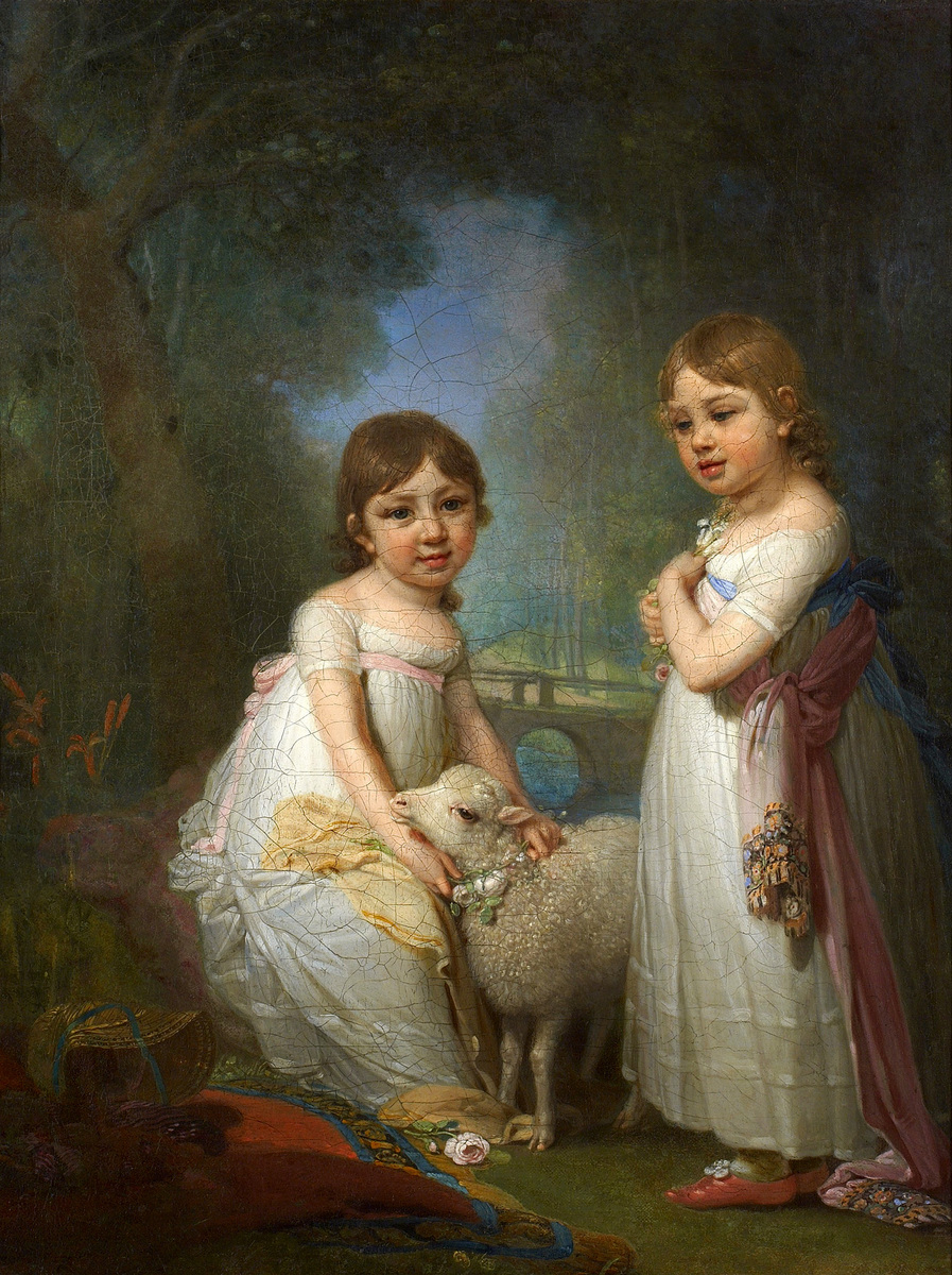 Borovikovsky's tweet photo. Children with a Lamb https://t.co/zAywVIBzYb https://t.co/BswOJ48jnR
