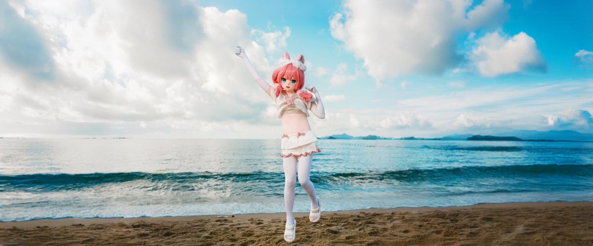 好耶！

原图下载： imgur.com/a/PR4S0uU 
特别感谢： <a href="/zhuangzhuangren/">兔兔兔兔</a> 
#kigurumi #着ぐるみ #SakuradaHane #桜田ハネ
