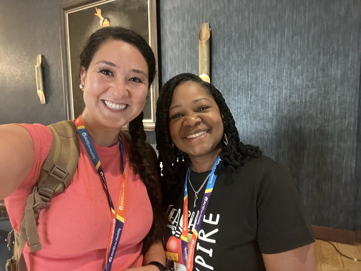 Coach Sammantha Jackson, M. Ed (@coachsjack) on Twitter photo So great running into <a href="/LBudgewater/">Lakesha May-Budgewater</a> at the AVID Summer Institute this morning 🤩 One of the BEST school counselors 🙌 So great running into <a href="/LBudgewater/">Lakesha May-Budgewater</a> at the AVID Summer Institute this morning 🤩 One of the BEST school counselors 🙌
