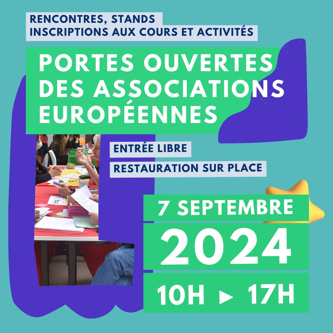 📷 SAVE THE DATE
Les associations européennes vous donnent rendez-vous le samedi 7 septembre à Europa Nantes !
Venez découvrir les activités, les cours de langue et  le programme culturel de la saison.
